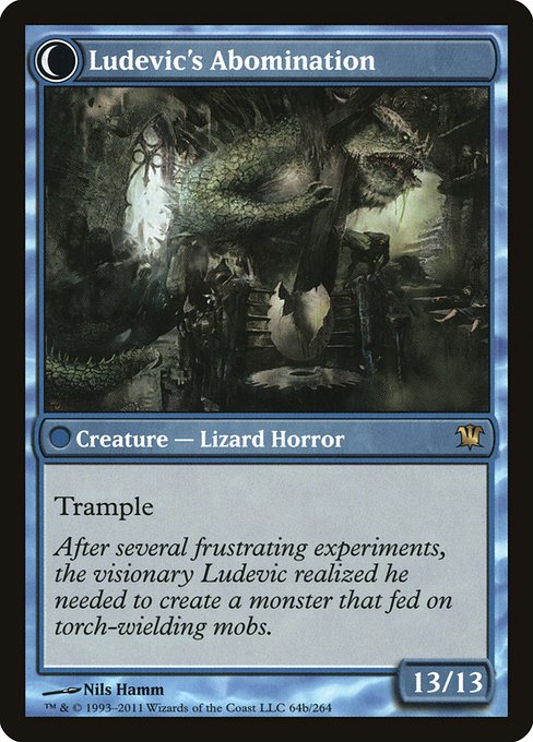 Ludevic's Test Subject // Ludevic's Abomination 64, back face