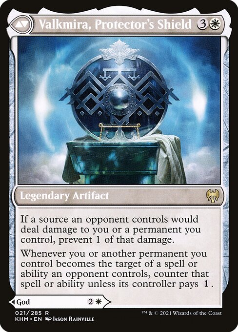 Reidane, God of the Worthy // Valkmira, Protector's Shield 21, back face