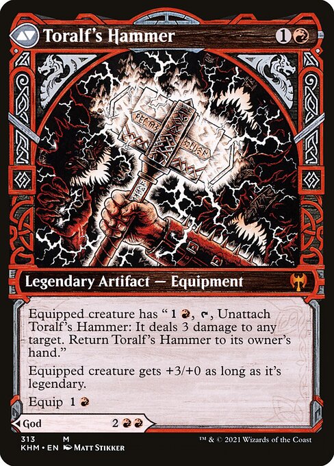 Toralf, God of Fury // Toralf's Hammer 313, back face