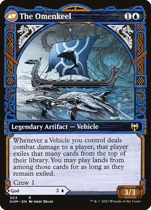 Cosima, God of the Voyage // The Omenkeel 303, back face