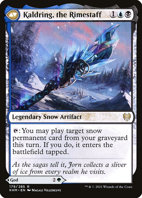 Jorn, God of Winter // Kaldring, the Rimestaff 179, back face