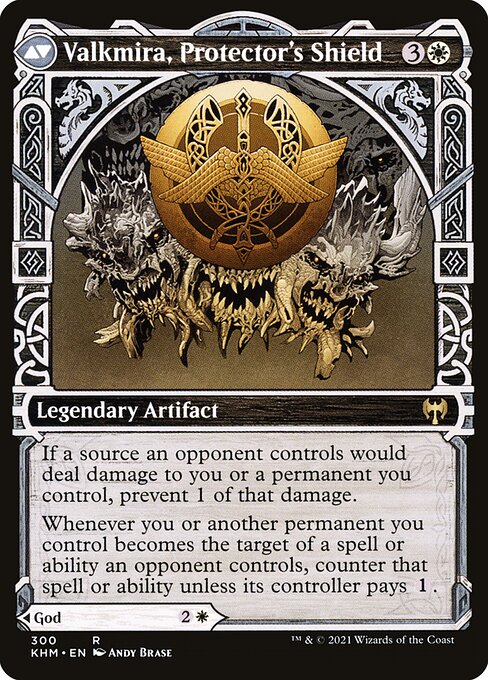 Reidane, God of the Worthy // Valkmira, Protector's Shield 300, back face