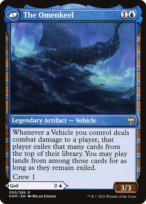 Cosima, God of the Voyage // The Omenkeel 50, back face