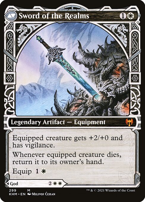 Halvar, God of Battle // Sword of the Realms 299, back face
