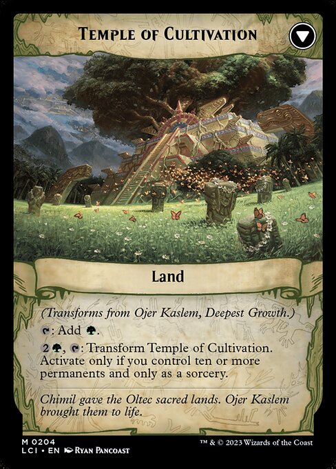 Ojer Kaslem, Deepest Growth // Temple of Cultivation 204, back face