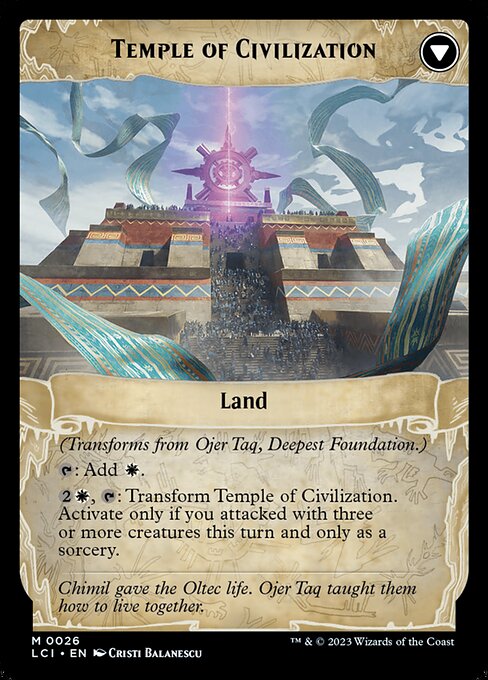 Ojer Taq, Deepest Foundation // Temple of Civilization 26, back face