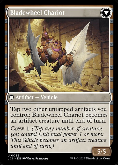 Spring-Loaded Sawblades // Bladewheel Chariot 36, back face