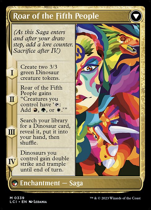 Huatli, Poet of Unity // Roar of the Fifth People 339, back face