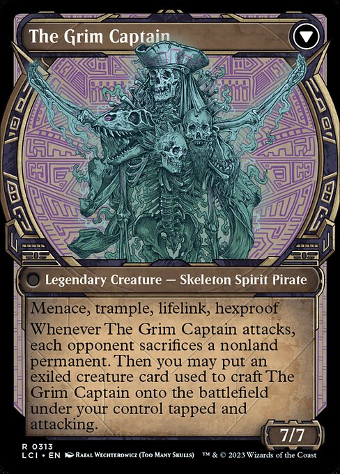 Throne of the Grim Captain // The Grim Captain 313, back face