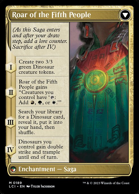 Huatli, Poet of Unity // Roar of the Fifth People 189, back face