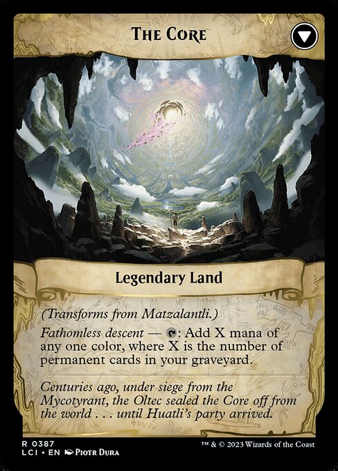 Matzalantli, the Great Door // The Core 387, back face