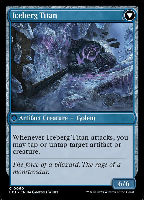 Inverted Iceberg // Iceberg Titan 60, back face