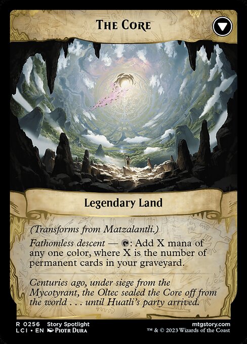 Matzalantli, the Great Door // The Core 256, back face