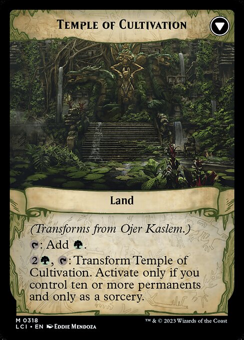 Ojer Kaslem, Deepest Growth // Temple of Cultivation 318, back face