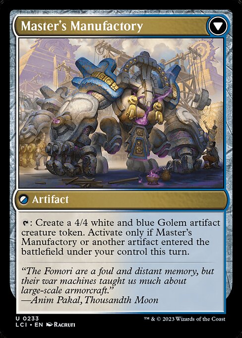 Master's Guide-Mural // Master's Manufactory 233, back face
