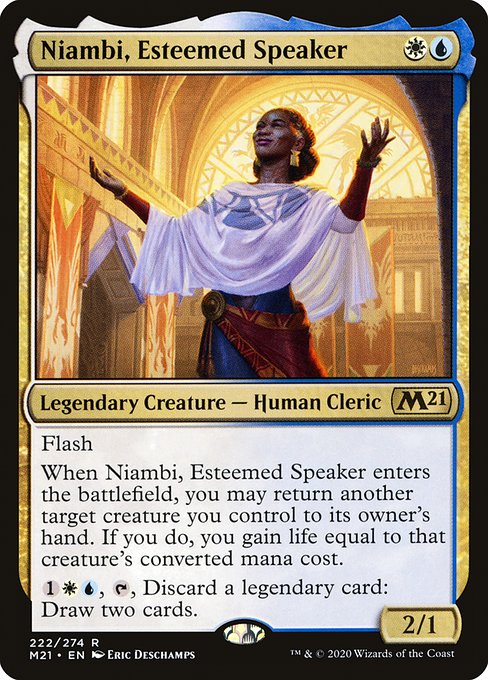 Niambi, Esteemed Speaker 222