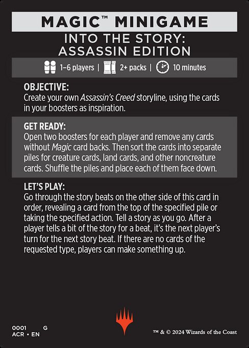 Into the Story: Assassin Edition // Story Beats 1