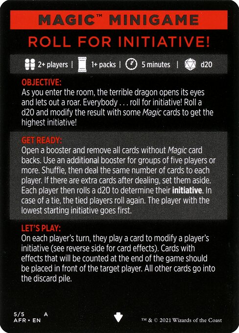 Roll for Initiative // Roll for Initiative (cont'd) 5