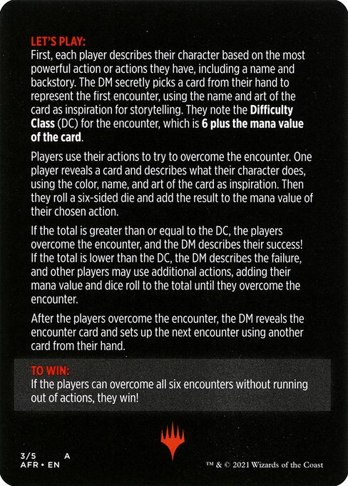 Magic and Minions // Magic and Minions (cont'd) 3, back face