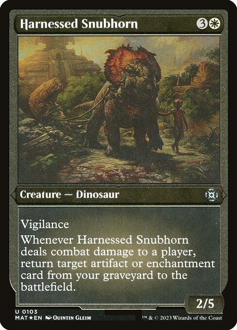 Harnessed Snubhorn 103