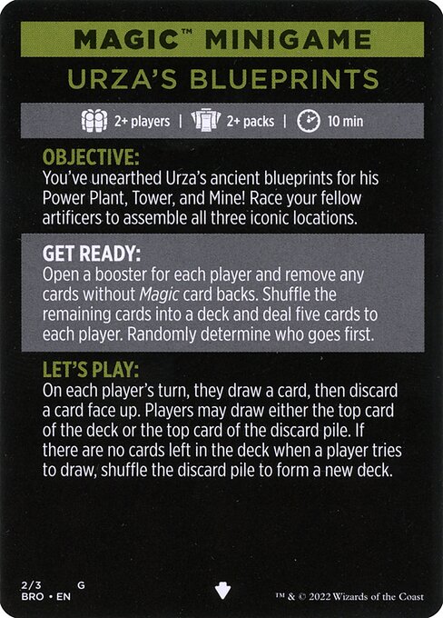 Urza's Blueprints (minigame) // Urza's Blueprints (cont'd) 2