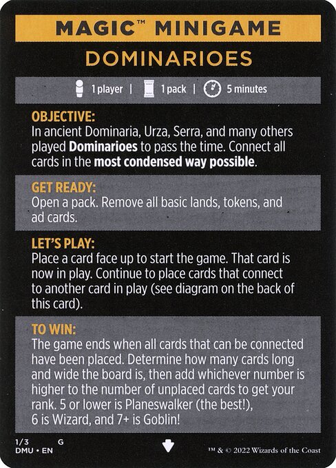 Dominarioes // Dominarioes (cont'd) 1