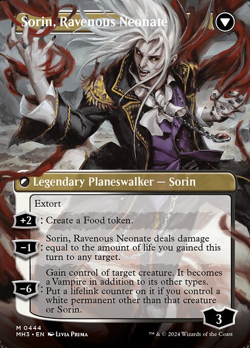 Sorin of House Markov // Sorin, Ravenous Neonate 444, back face