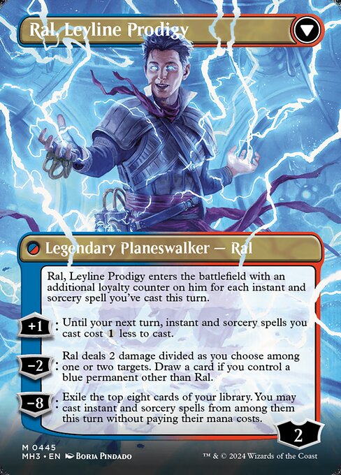Ral, Monsoon Mage // Ral, Leyline Prodigy 445, back face