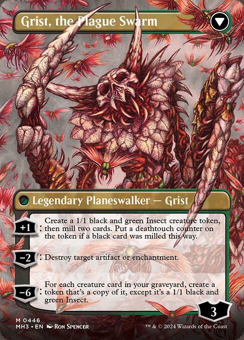 Grist, Voracious Larva // Grist, the Plague Swarm 446, back face