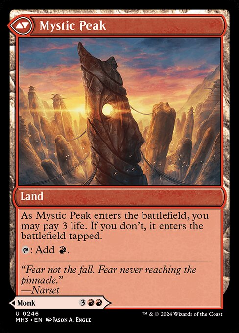Pinnacle Monk // Mystic Peak 246, back face