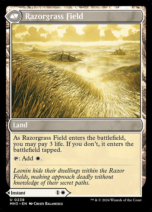 Razorgrass Ambush // Razorgrass Field 238, back face
