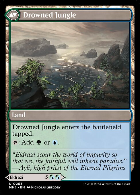 Drowner of Truth // Drowned Jungle 253, back face