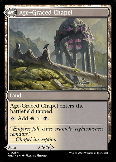 Glasswing Grace // Age-Graced Chapel 254, back face