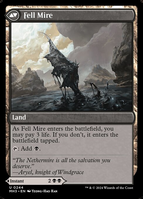 Fell the Profane // Fell Mire 244, back face
