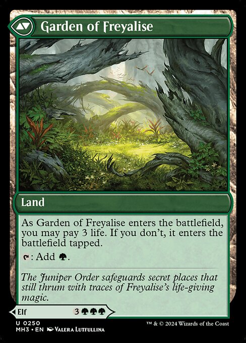 Disciple of Freyalise // Garden of Freyalise 250, back face