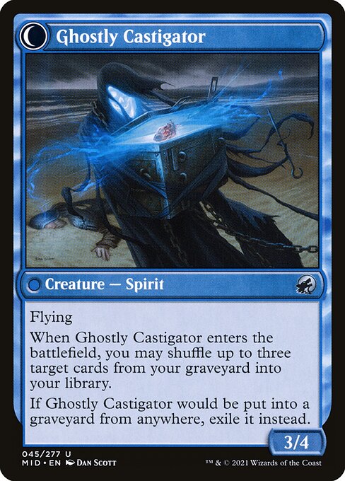 Covetous Castaway // Ghostly Castigator 45, back face