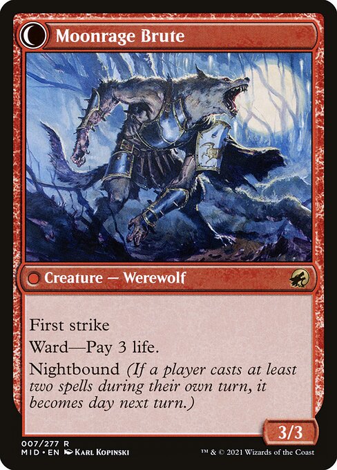 Brutal Cathar // Moonrage Brute 7, back face