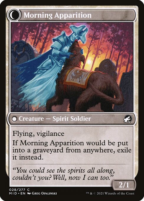 Mourning Patrol // Morning Apparition 28, back face