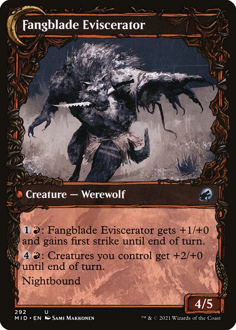 Fangblade Brigand // Fangblade Eviscerator 292, back face
