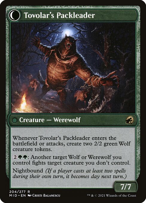 Tovolar's Huntmaster // Tovolar's Packleader 204, back face