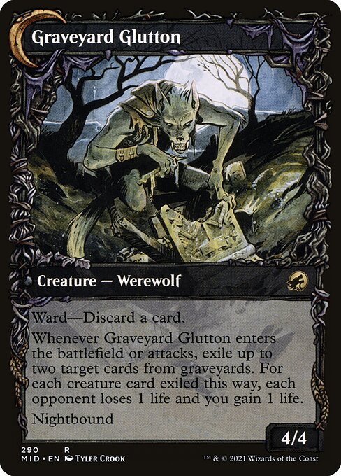 Graveyard Trespasser // Graveyard Glutton 290, back face