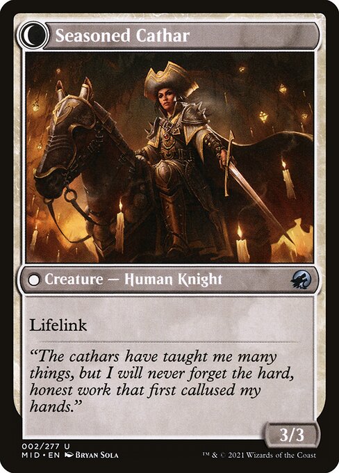 Ambitious Farmhand // Seasoned Cathar 2, back face