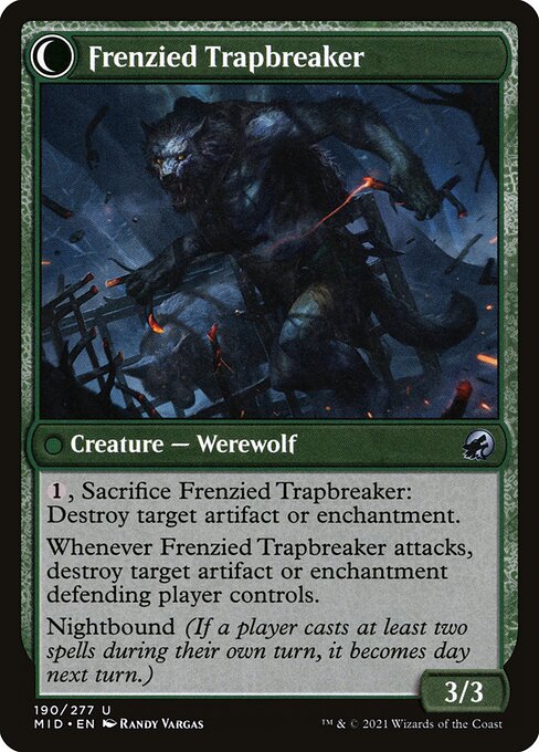 Outland Liberator // Frenzied Trapbreaker 190, back face
