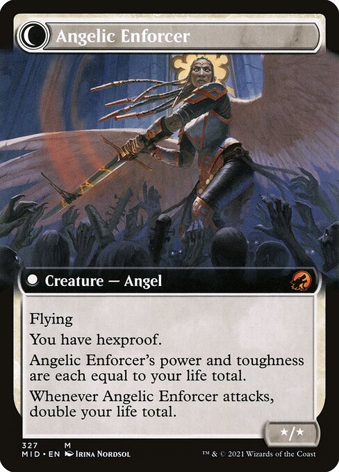 Enduring Angel // Angelic Enforcer 327, back face