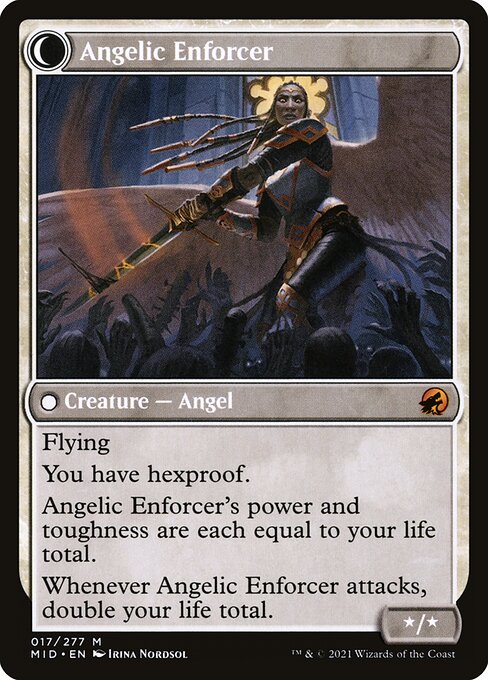 Enduring Angel // Angelic Enforcer 17, back face