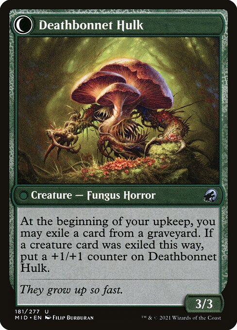 Deathbonnet Sprout // Deathbonnet Hulk 181, back face