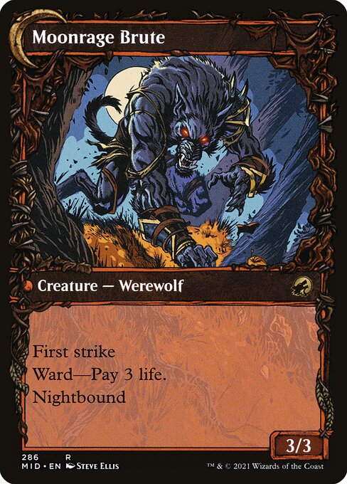 Brutal Cathar // Moonrage Brute 286, back face