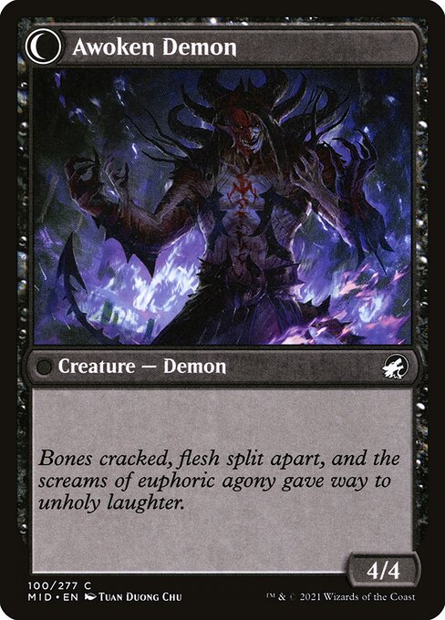 Ecstatic Awakener // Awoken Demon 100, back face