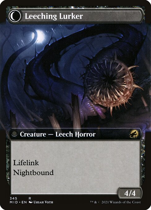 Curse of Leeches // Leeching Lurker 345, back face