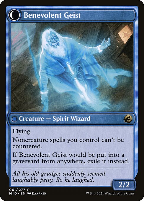 Malevolent Hermit // Benevolent Geist 61, back face